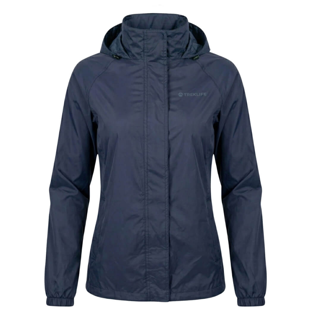 Regnjakke Dame Treklife Rain Packaway Blå