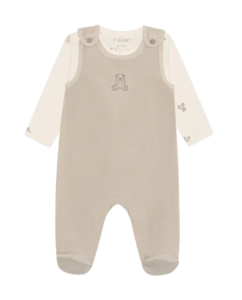 Sæt    Body Og Velour Romper Pure Cashmere 50