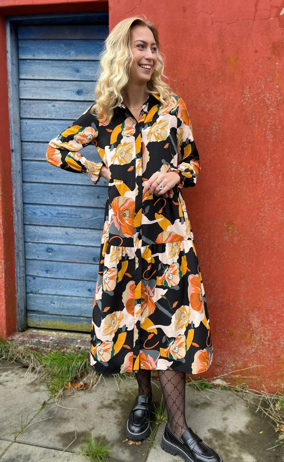 Say Ina Copenhagen Kjole Anna Mixed Big Flower