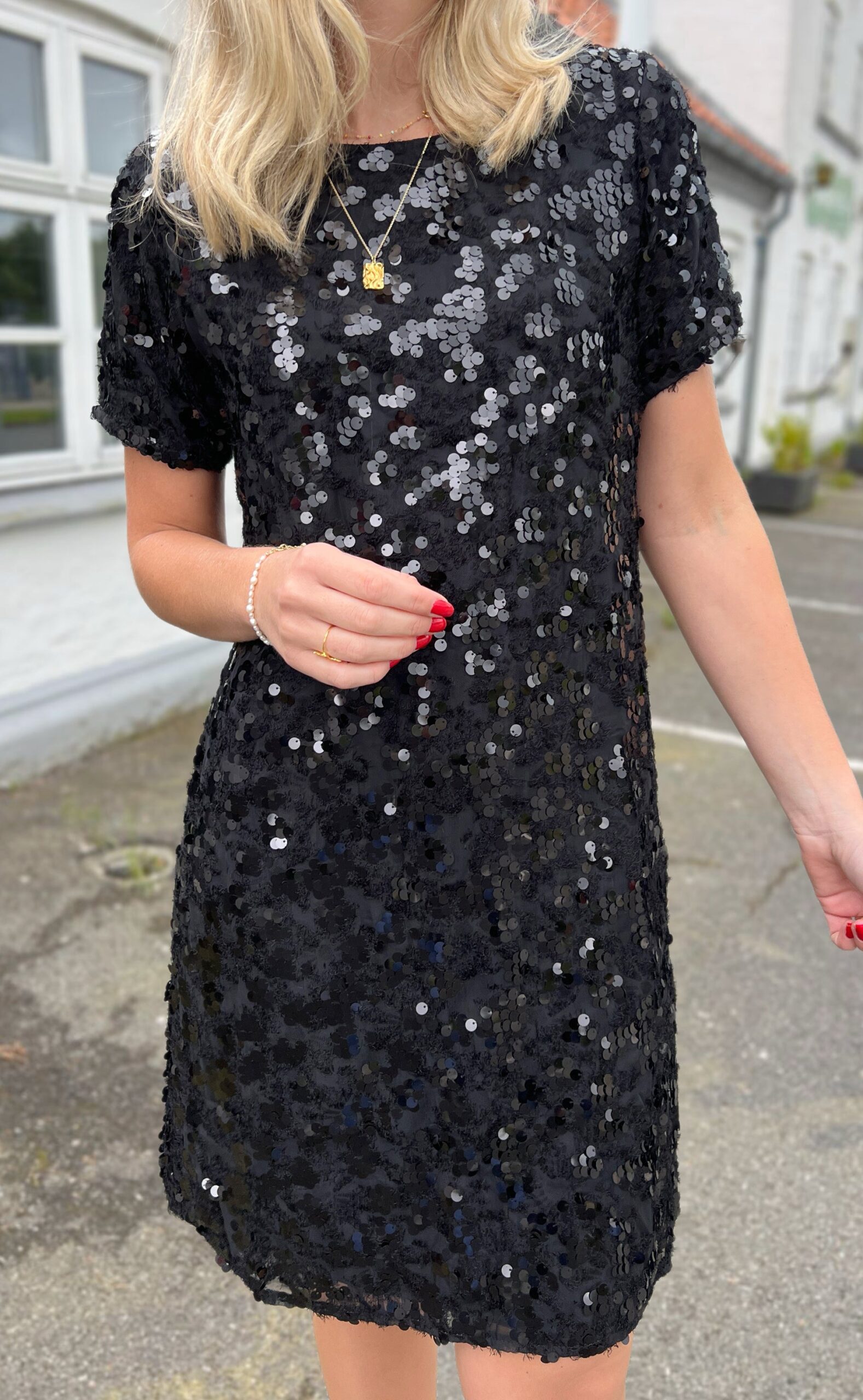 Say Ina Copenhagen Kjole Rebecca Sequin Black