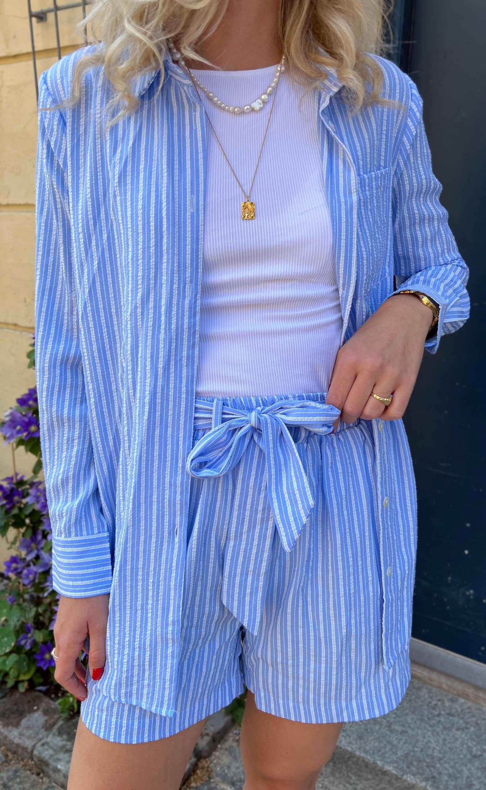 Say Ina Copenhagen Skjorte Grace Blue White Stripe