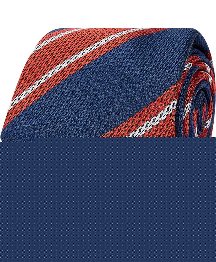 Silk Blend Large Stripe Tie