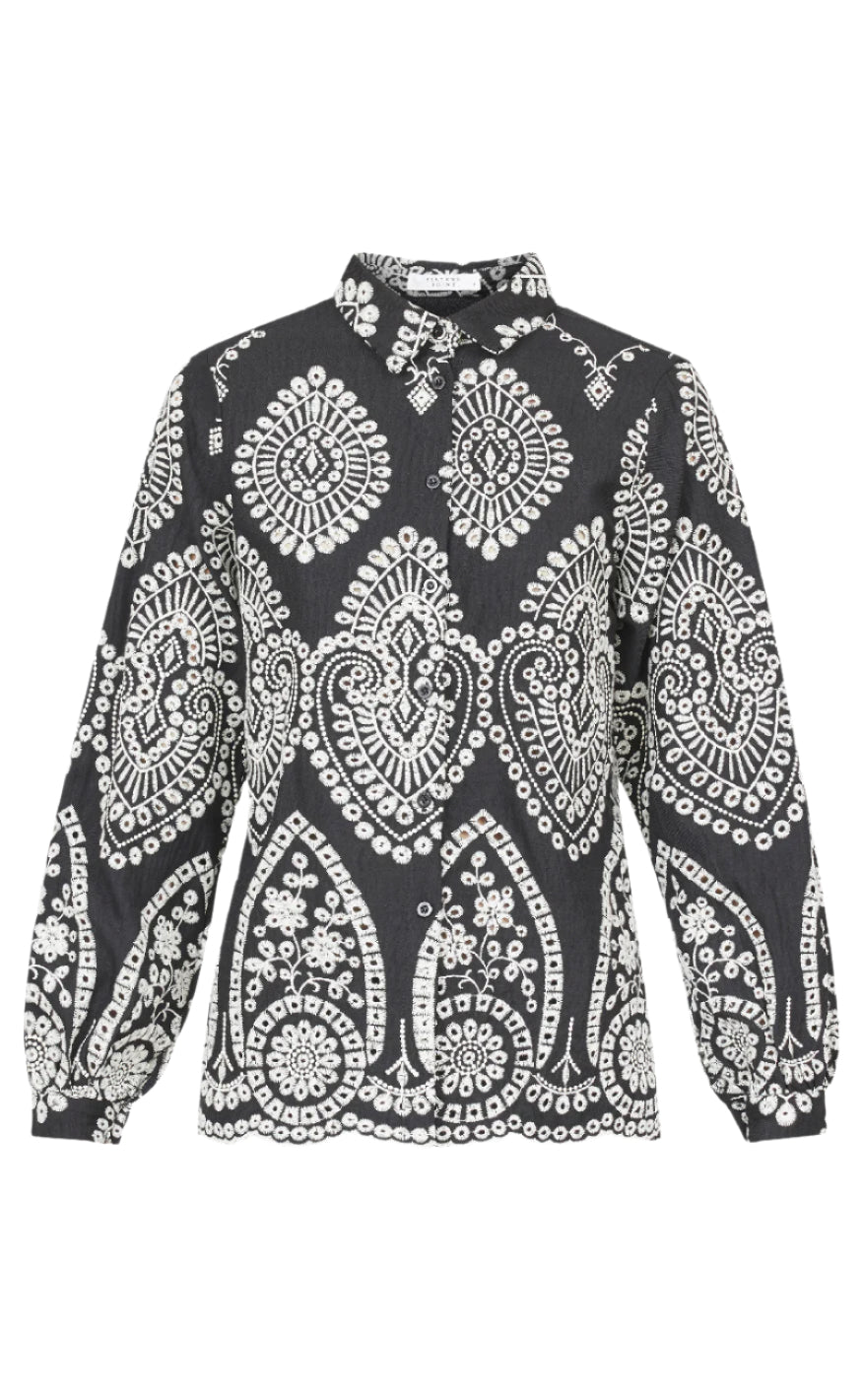 Sisters Point Skjorte Gada-sh57 Black Cream