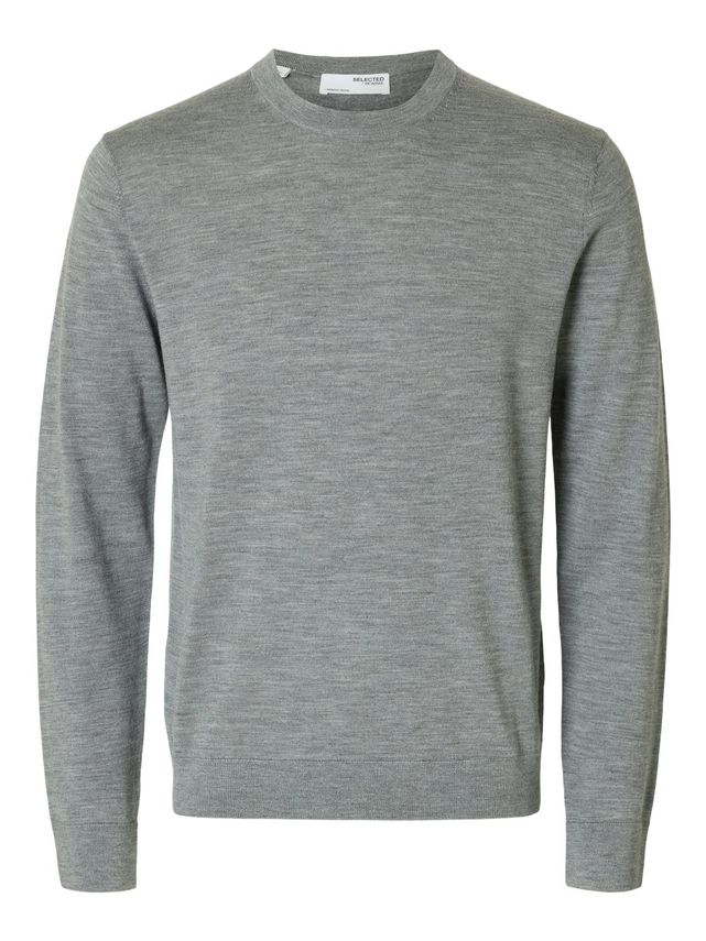 Slhtray Ls Knit Merino Crew Neck No