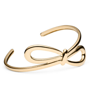 Smykkeli Copenhagen Armbånd Chunky Bow Gold Colour