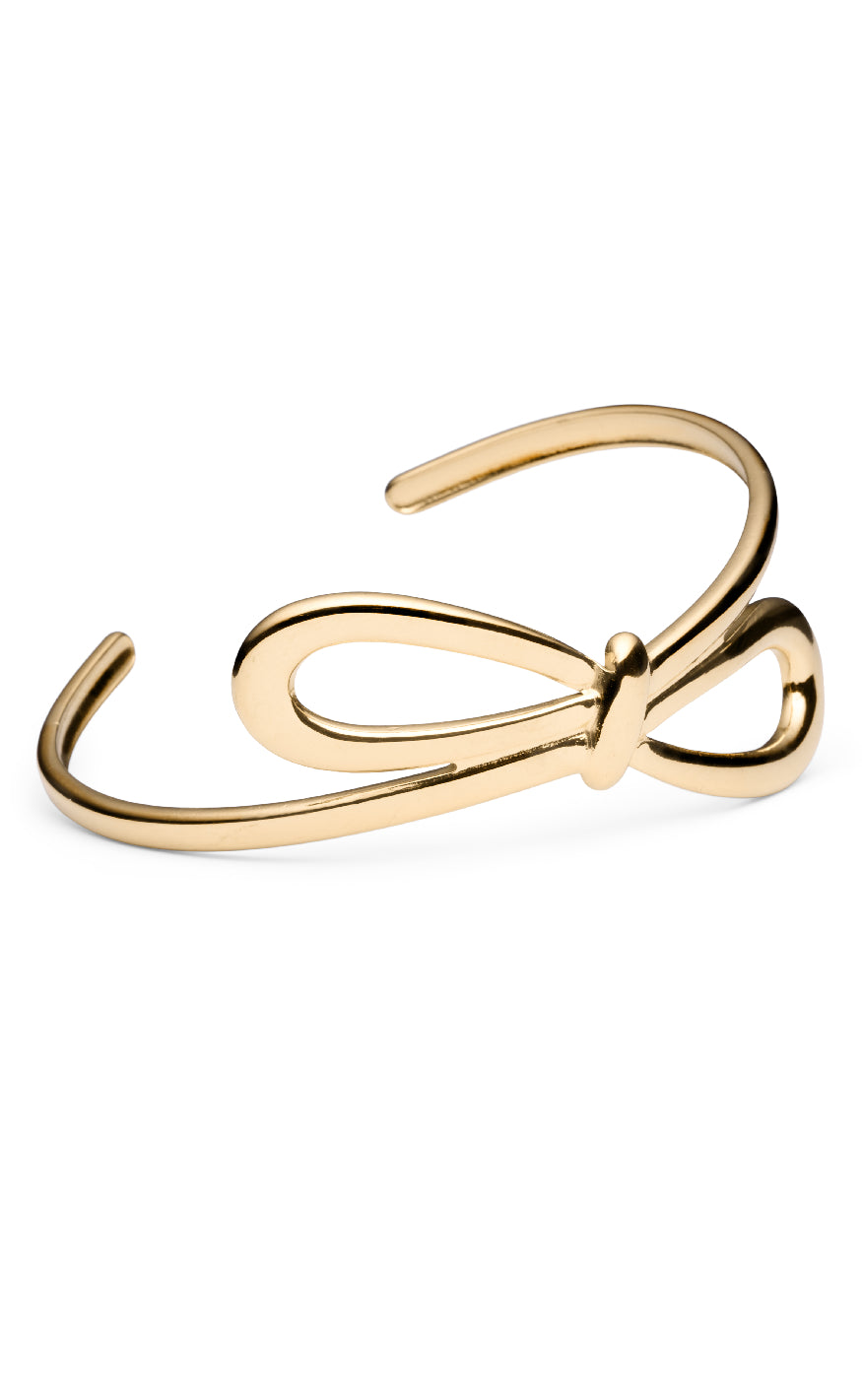 Smykkeli Copenhagen Armbånd Chunky Bow Gold Colour