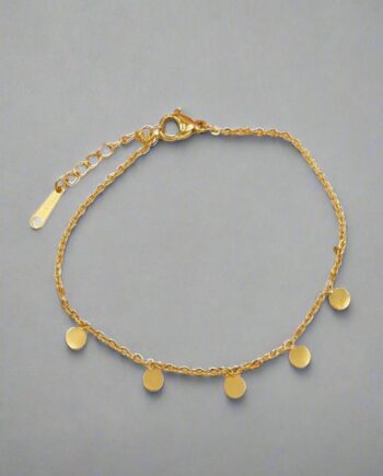 Smykkeli Copenhagen Armbånd Helsinki Gold Colour Dots