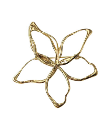 Smykkeli Copenhagen Broche Flower Gold Colour