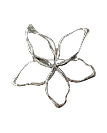 Smykkeli Copenhagen Broche Flower Silver Colour