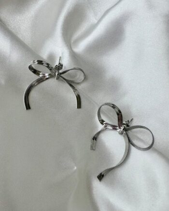 Smykkeli Copenhagen øreringe Bergamo Bow Silver Colour