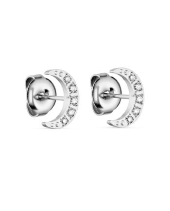 Smykkeli Copenhagen øreringe Berlin Mini Moon Silver Colour