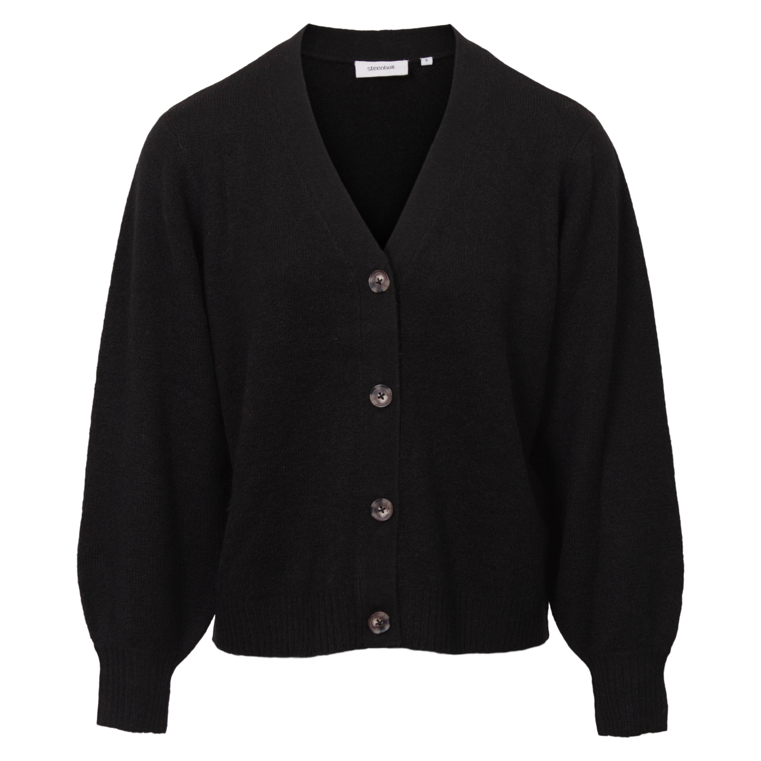 Steenholt Gora Dame Cardigan Plus Size Black 46