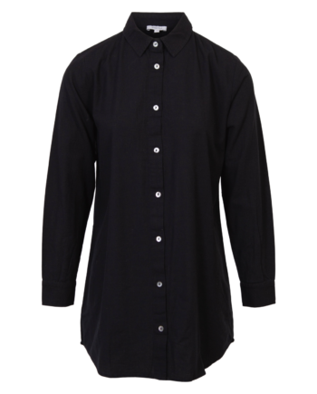 Steenholt Linett Dame Skjorte   Hørmix Plus Size Black 54