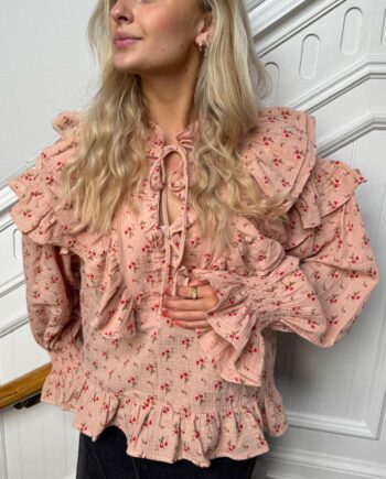 Stories From The Atelier Skjorte Flower Moment Rose