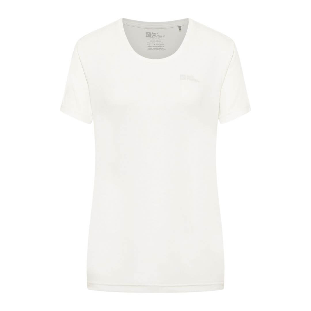 -shirt Dame Jack Wolfskin Tech Hvid