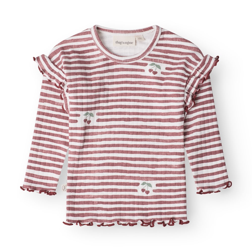 That Apos Mine Jamilla Bluse Love Berry Stripe 68cm 6m