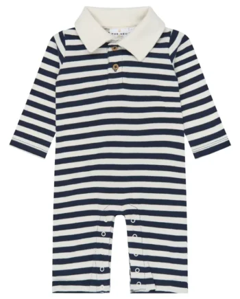 The New Siblings Volker Polo Heldragt Navy Blazer Striped 80