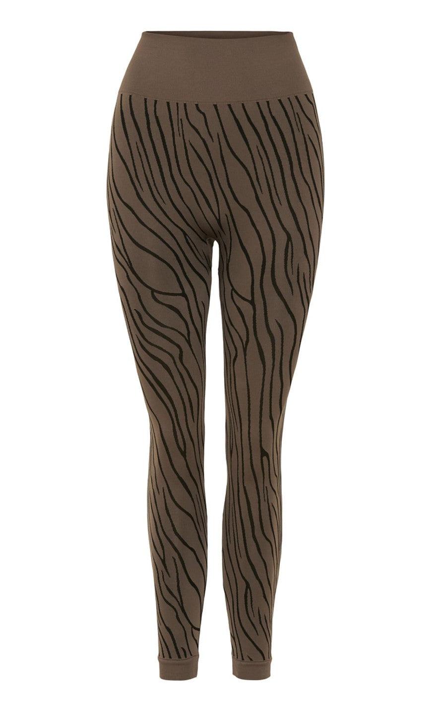Tim   Simonsen Leggings Zebra Coffee