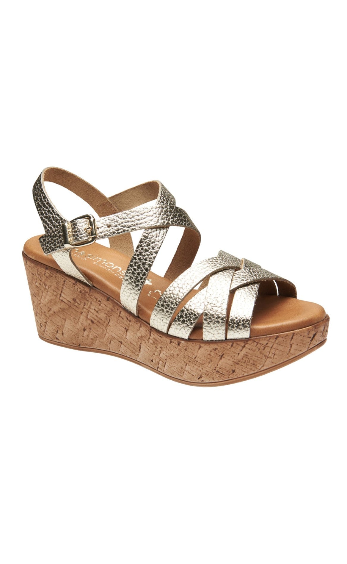 Tim   Simonsen Sandaler Marga Metal Platino
