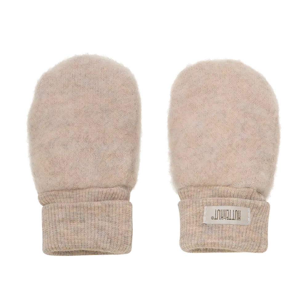 Uld Fleece Vanter Camel Melange 86 92