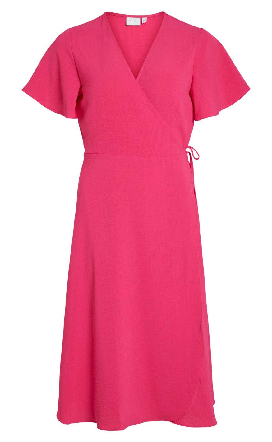 Vila Kjole Lovie Pink Yarrow