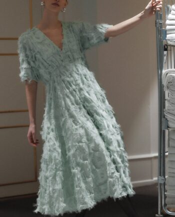 Yas Kjole Pazylla Midi Mist Green