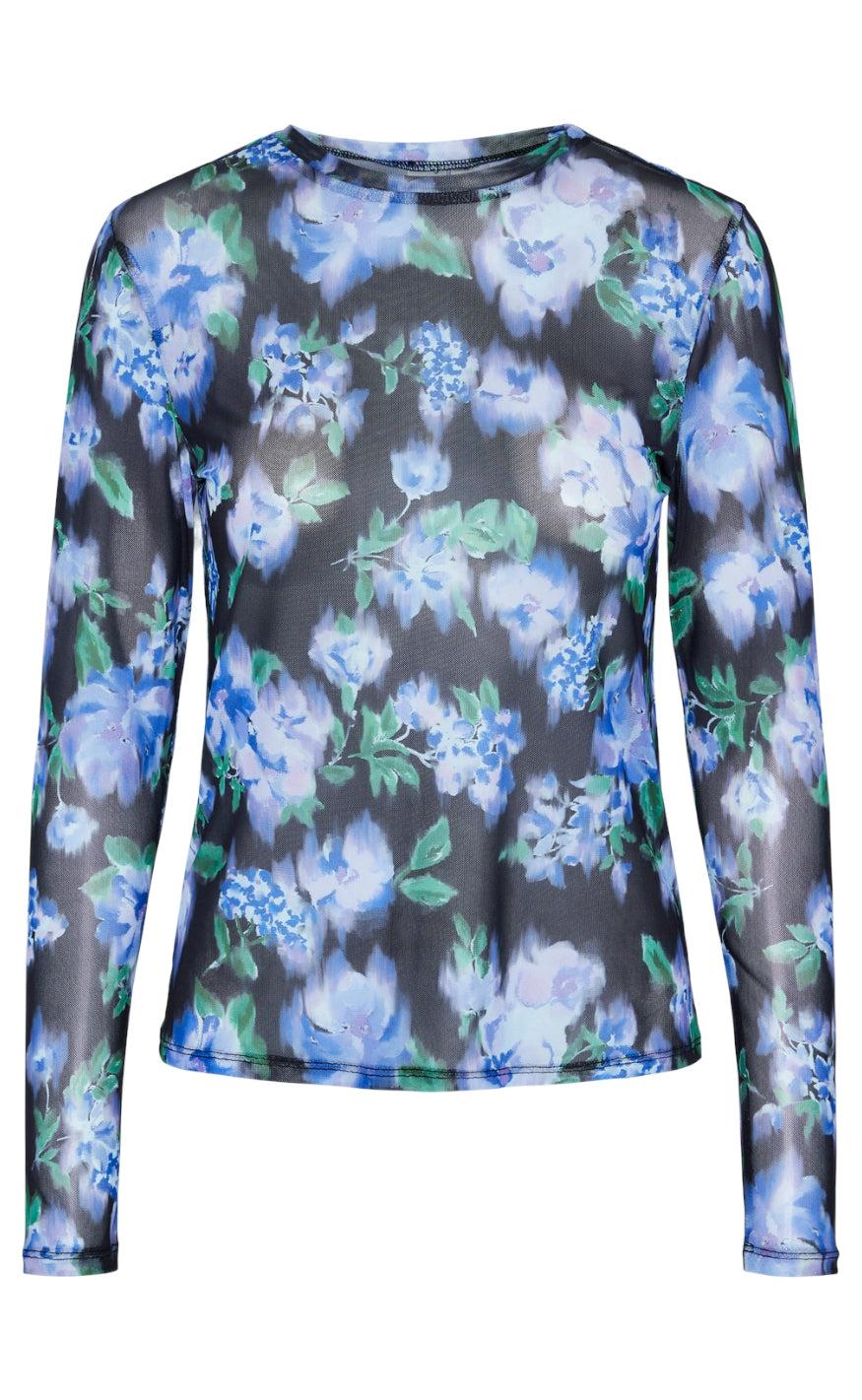 Yas Top Hannah Mesh Black