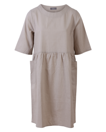 Zbyz Dame Kjole Plus Size Beige 54 56
