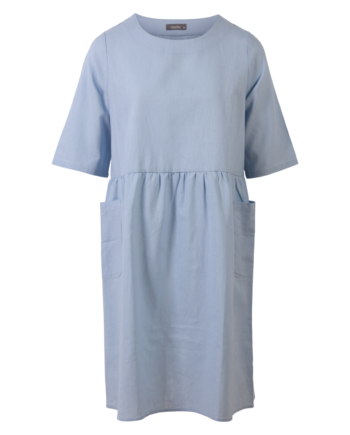 Zbyz Dame Kjole Plus Size Light Blue 54 56