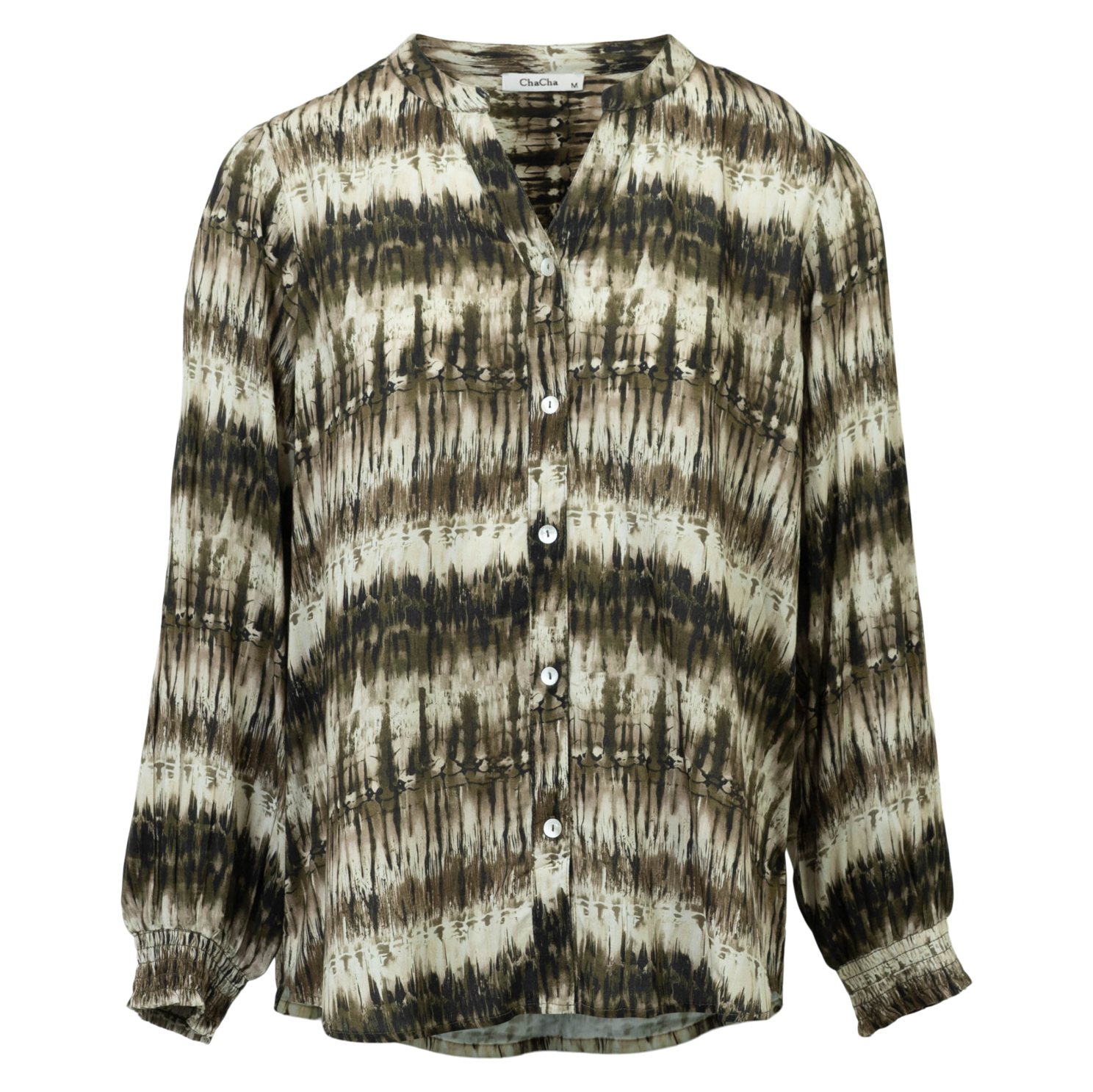 Zbyz Dame Skjorte Khaki Combo 42 44