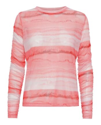 -view Bluse Rilo Mesh Top Red