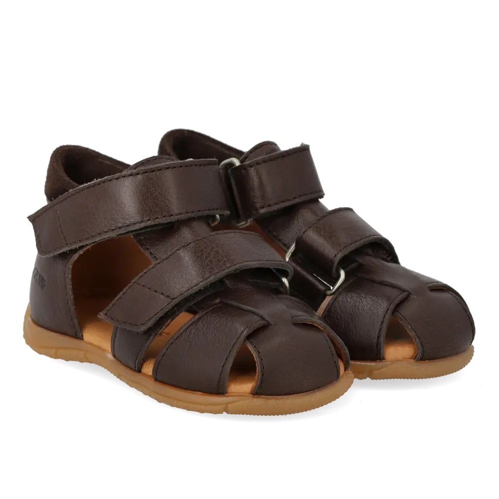 Begynder Sandal    Velcro Dark Brown Dark Brown 20