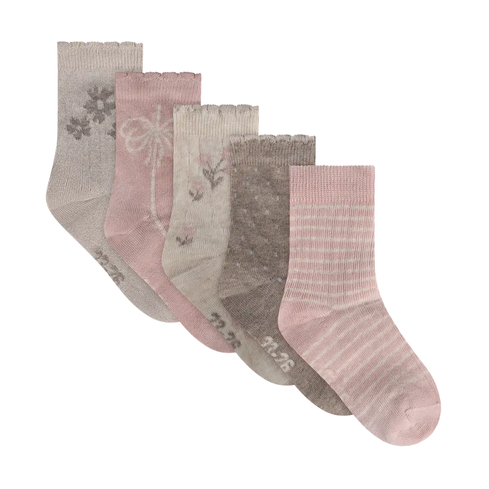 Bekids Strømpe  -pak Rose Smoke 19 22