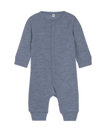 Bekids Uld Jumpsuit Folkstone Gray Melange 90