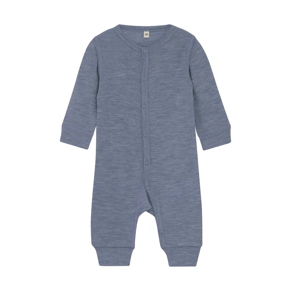 Bekids Uld Jumpsuit Folkstone Gray Melange 90