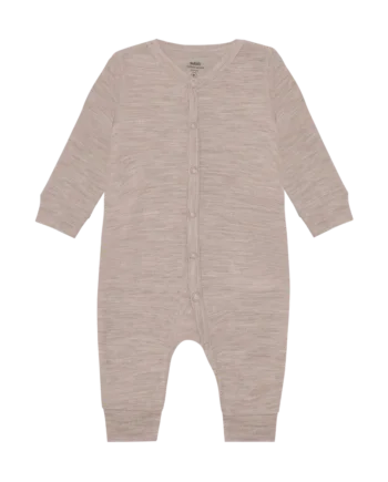 Bekids Uld Jumpsuit Mocha Meringue Melange 60