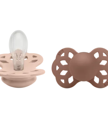 Bibs Infinity Silikone Str   Blush Woodchuck