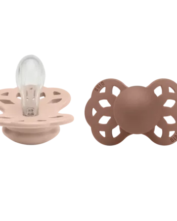 Bibs Infinity Silikone Str   Blush Woodchuck