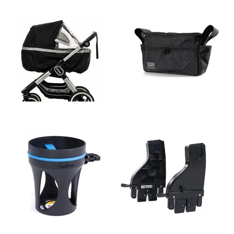Big Star Sento Sento Max Organiser Pakke Til Sento Sento Max   Emmaljunga Kopholder     Emmaljunga Exclusive   Urban Black