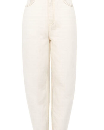 Black Colour Bukser Izzy Barrel Off White