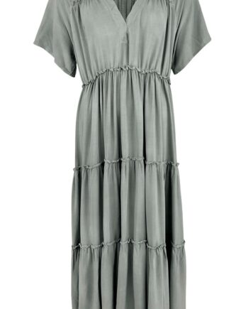 Black Colour Kjole Ada Maxi Boho Olive