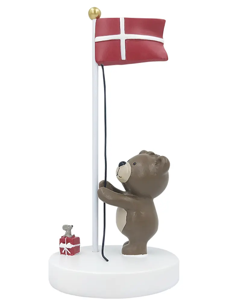 Bordflag Bamse Med Mus Og Gave