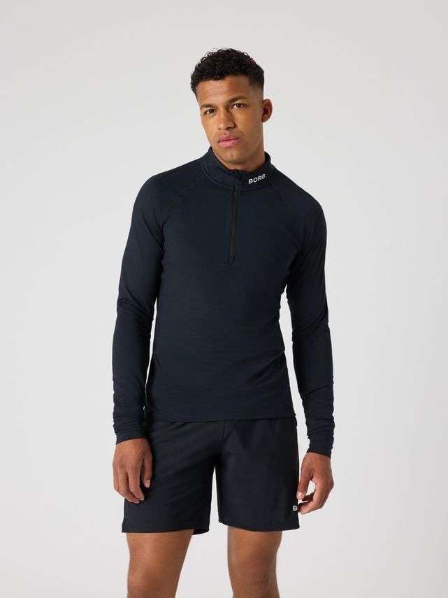 Borg Golf Midlayer Half Zip Brilliant White