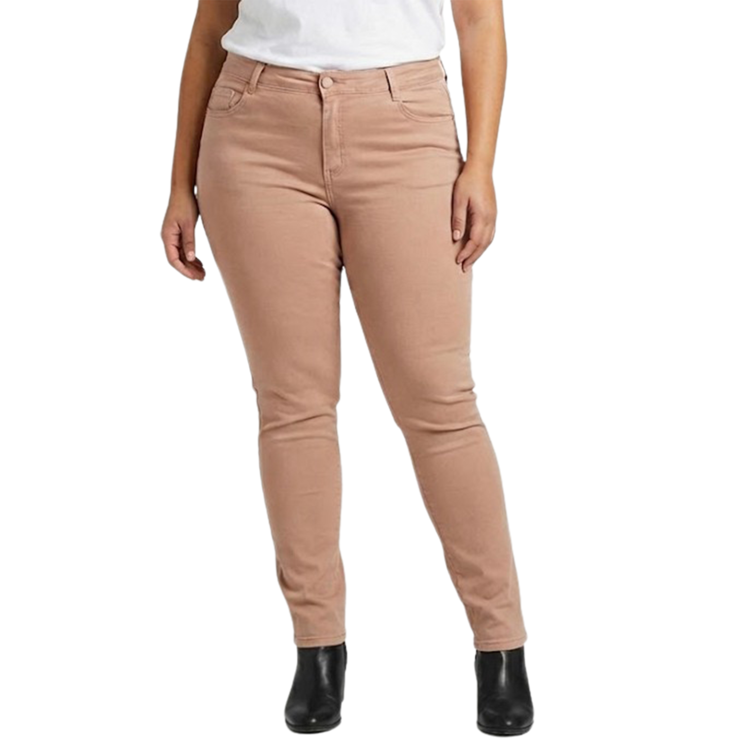 Bs Jeans Dame Jeans Plus Size Dark Rose 44