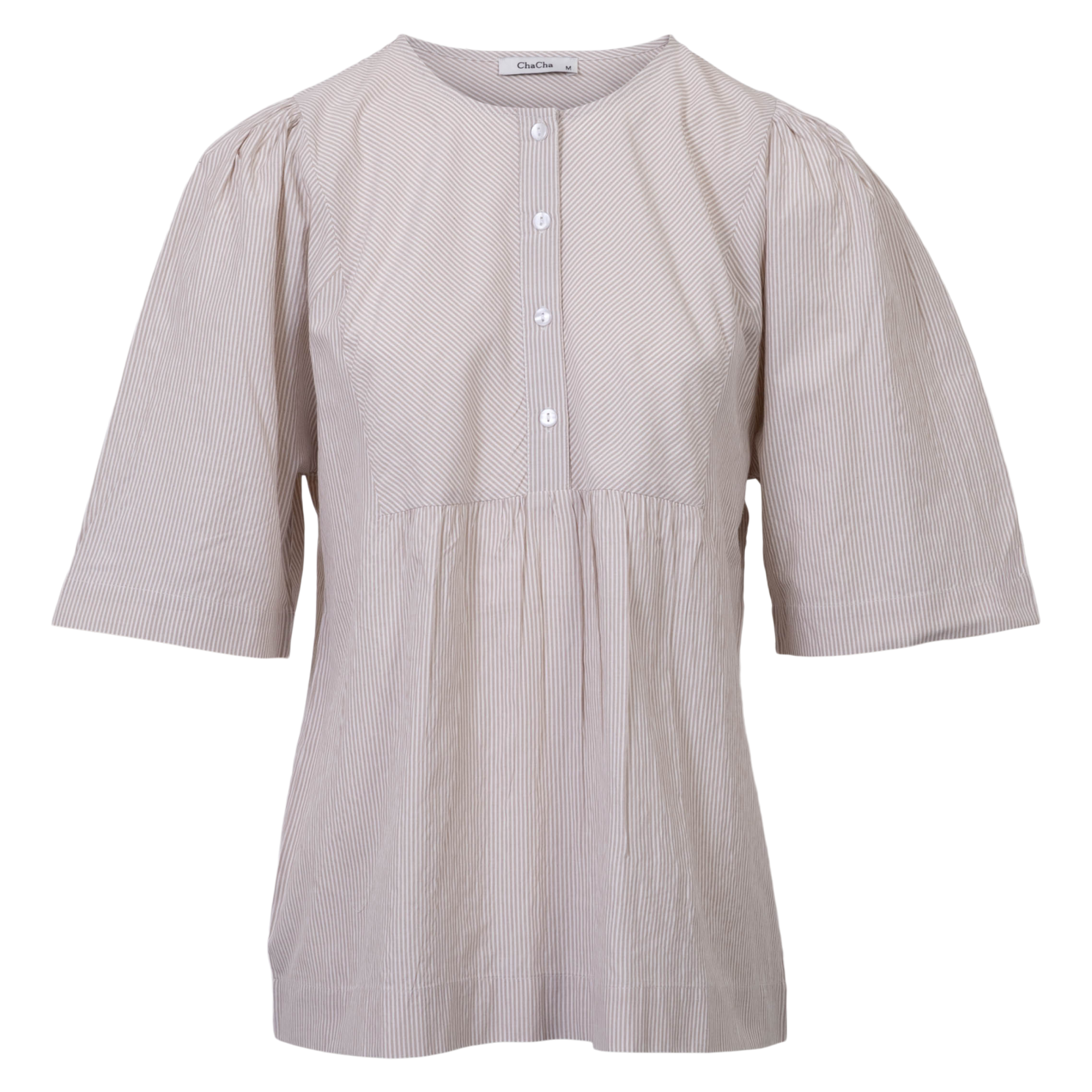 Chacha Dame Bluse Beige
