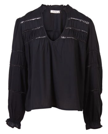 Chacha Dame Bluse Black