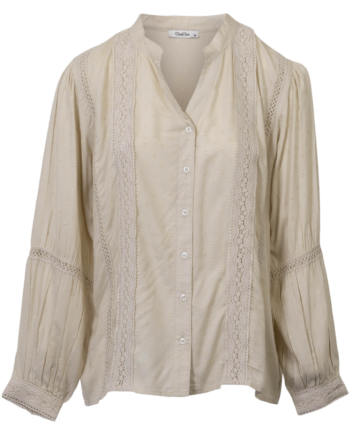 Chacha Dame Bluse Taupe