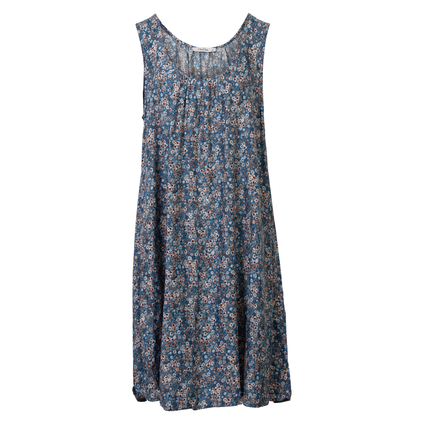 Chacha Dame Kjole Blue Flower