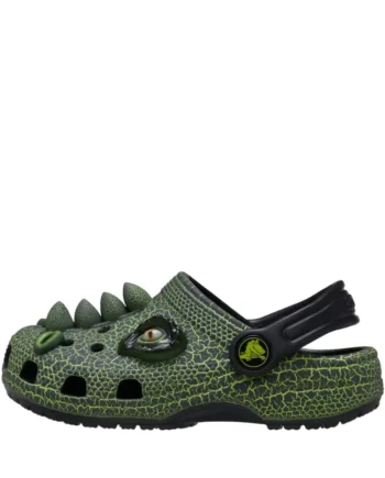 Classic Scary Dino Clog   Blk 22 23