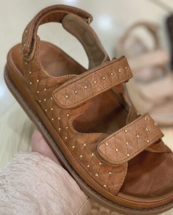 Copenhagen Shoes By Josefine Valentin Sandal  Studs On Cognac
